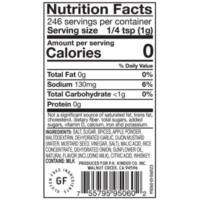 Kinder's Whiskey Apple Seasoning 8.7 oz.