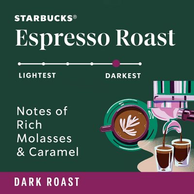 Starbucks Whole Bean Coffee, Espresso Roast Dark, 40 oz.