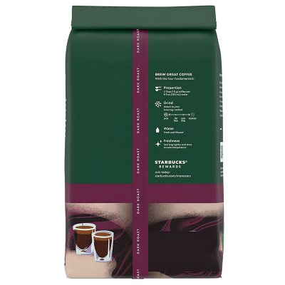 Starbucks Whole Bean Coffee, Espresso Roast Dark, 40 oz.