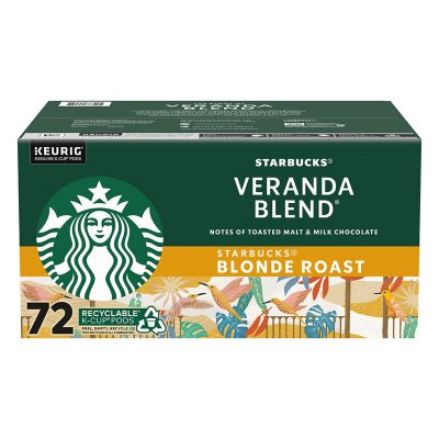 Starbucks Blonde Roast K-Cup Coffee Pods, Veranda Blend, 72 ct.