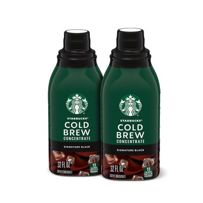 Starbucks Cold Brew Kaffeekonzentrate, Signature Black, 1,89 L, 2 Stück.