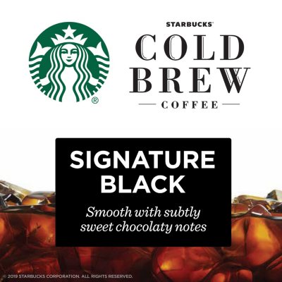 Starbucks Cold Brew Coffee Concentrates, Signature Black, 64 oz., 2 ct.