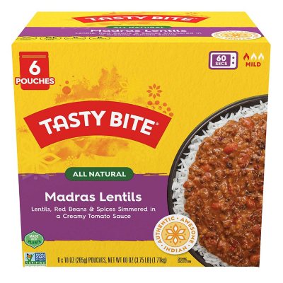 Tasty Bite Madras Linsen, 10 oz., 6er-Pack