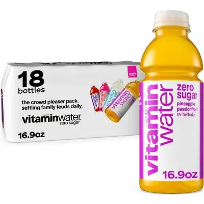 Glaceau Vitaminwater Zero Variety Pack Nutrient Enhanced Water 16.9 fl. oz., 18 pk.