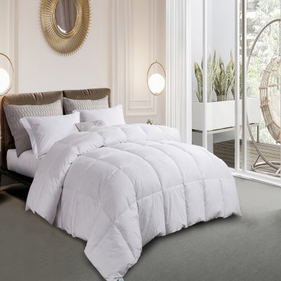 Martha Stewart 240 Thread Count White Goose Feather and Down Comforter, Various Sizes