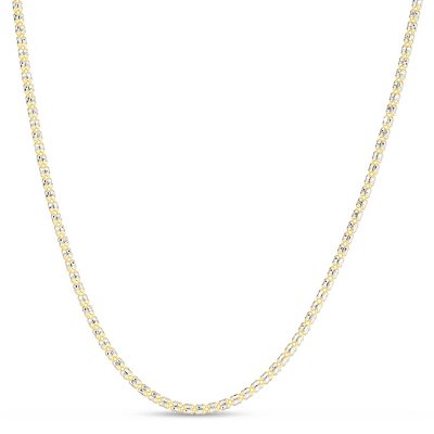 Ice Chain Necklace in 14K Two-Tone Gold