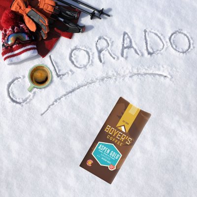 Boyer's Coffee Medium Roast Ground Coffee, Aspen Gold 36 oz..