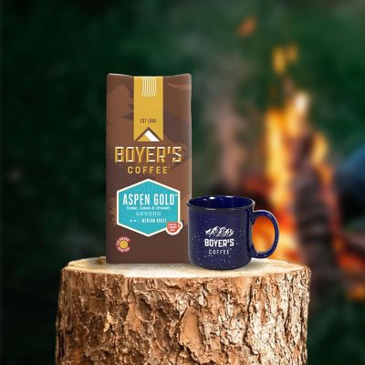 Boyer's Coffee Medium Roast Ground Coffee, Aspen Gold 36 oz..