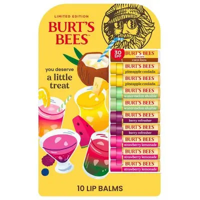 Burtâ€™s Bees Drink Inspired Lip Balm Pack, Limited Edition 10 pk.
