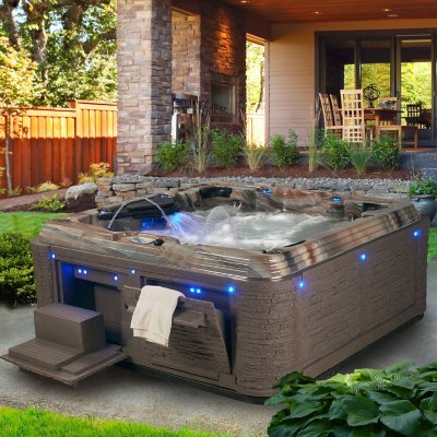 Everlast Spas Grand Estate 90-Jet Acrylic Spa, Tuscan Sun