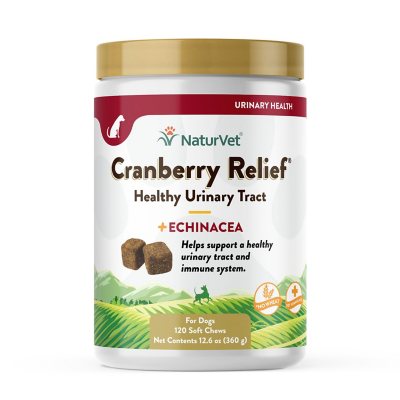 NaturVet, Cranberry Relief Plus Echinacea Soft Chews for Dogs, 120 ct.