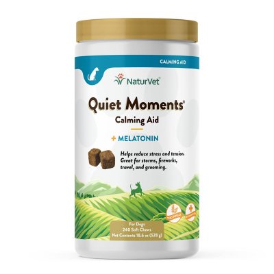 NaturVet, Quiet Moments Plus Melatonin, Soft Chews for Dogs,  240 ct.
