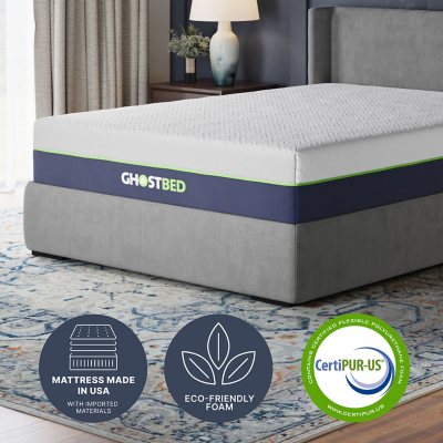 GhostBed 12" Gel Memory Foam Luxury Cooling Mattress