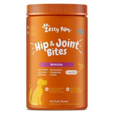 Zesty Paws Hip & Joint Bites, Chicken, 160 ct.