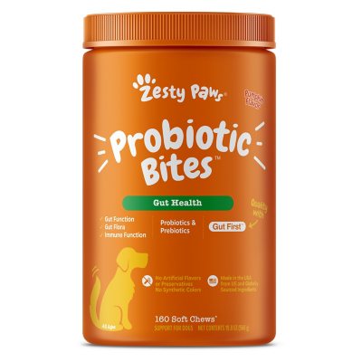 Zesty Paws Probiotic Bites, Pumpkin, 160 ct.
