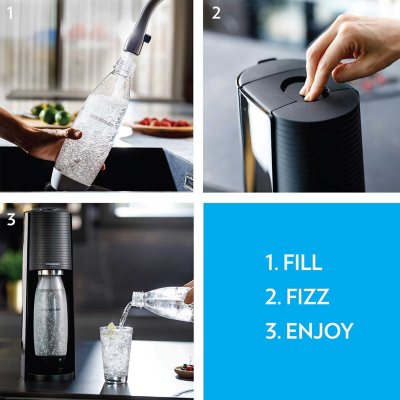 SodaStream Terra Starter Kit w/ Cherry Bubly Designed Bottle