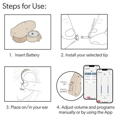 Lucid Hearing OTC Engage Behind-the-Ear Hearing Aids
