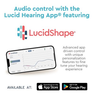 Lucid Hearing OTC Engage Behind-the-Ear Hearing Aids