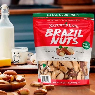 Nature's Eats Raw Unsalted Brazil Nuts 24 oz.