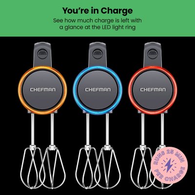 Chefman Cordless Power 7-Speed Hand Mixer