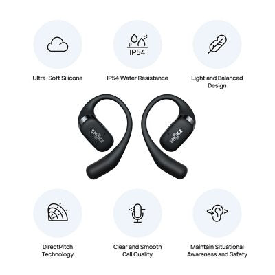 Shokz - OpenFit Open-Ear True Wireless Bluetooth Earbuds