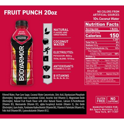 BODYARMOR Sports Drink Variety Pack 20 fl. oz., 18 pk.