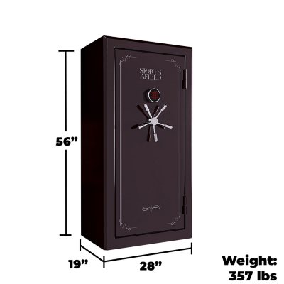 Sports Afield 30-Gun Fireproof Safe with Electronic Lock, Choose Color