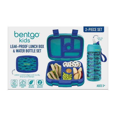 Bentgo Kids Prints Lunch Box & Water Bottle Set, Choose Color