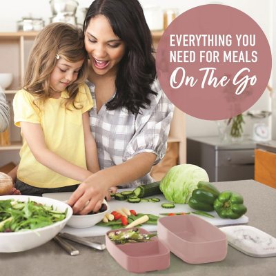 Bentgo 4-Piece Deluxe Set With Insulated Lunch Bag, Ice Packs & Bento Classic