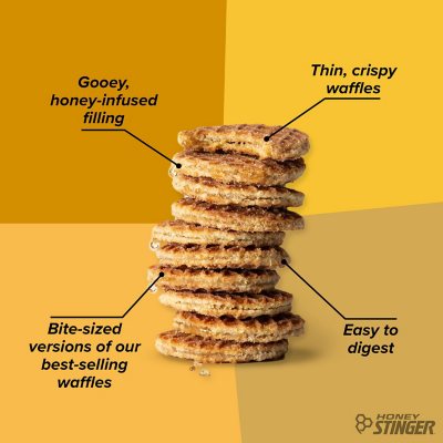 Honey Stinger Mini Waffles, Honey 5.3 oz.