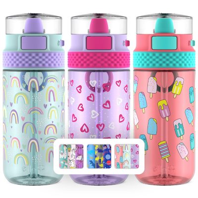 Ello Stratus 16-Ounce Tritan Water Bottles, 3 Pack, Choose Color