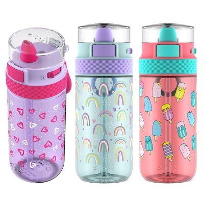 Ello Stratus 16-Ounce Tritan Water Bottles, 3 Pack, Choose Color