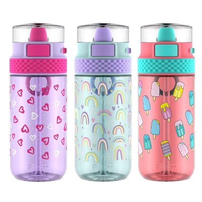 Ello Stratus 16-Ounce Tritan Water Bottles, 3 Pack, Choose Color