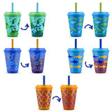 Ello Kids 12-Ounce Color Changing Tumblers with Lids and Straws, 10 Pack, Choose Color