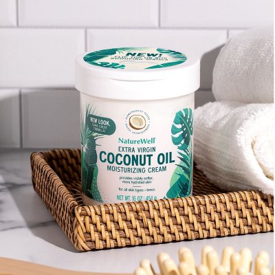 NatureWell Extra Virgin Coconut Oil Moisturizing Cream, 16 oz.