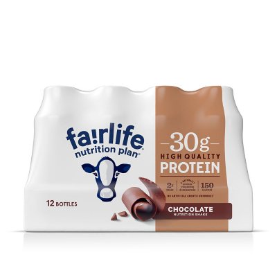 Fairlife Nutrition Plan 30g Protein Shake, Chocolate 11.5 fl. oz., 12 pk.