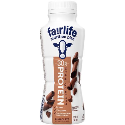 Fairlife Nutrition Plan 30g Protein Shake, Chocolate 11.5 fl. oz., 12 pk.