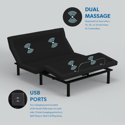 Member's Mark Premier Adjustable Base with Pillow Tilt and Massage