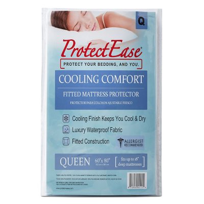 ProtectEase Cooling Comfort Waterproof Mattress Cover, Assorted Sizes