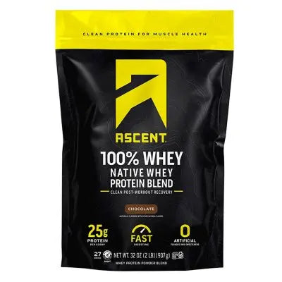 Ascent Natives Molkenprotein, Schokolade, 907 g.