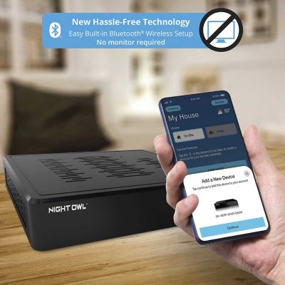 Night Owl 12 Channel NVR with 2TB Hard Drive and 8 Wired IP 4K Light Cameras