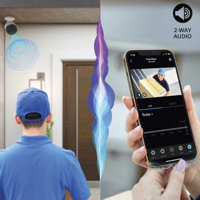 Night Owl 12 Channel NVR with 2TB Hard Drive and 8 Wired IP 4K Light Cameras