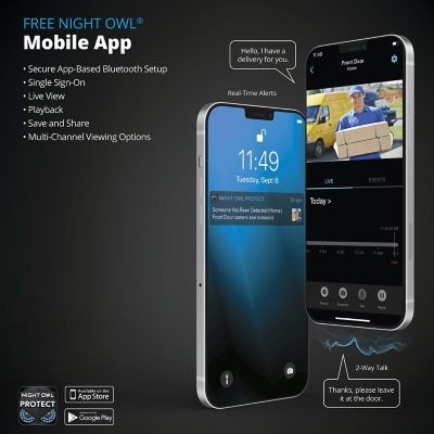 Night Owl 12 Channel NVR with 2TB Hard Drive and 8 Wired IP 4K Light Cameras