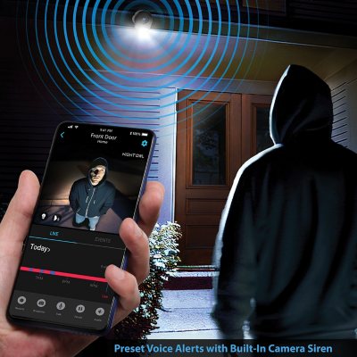 Night Owl Wi-Fi IP Plug-In 2K HD Deterrence Cameras with 2-Way Audio, 2-Pack