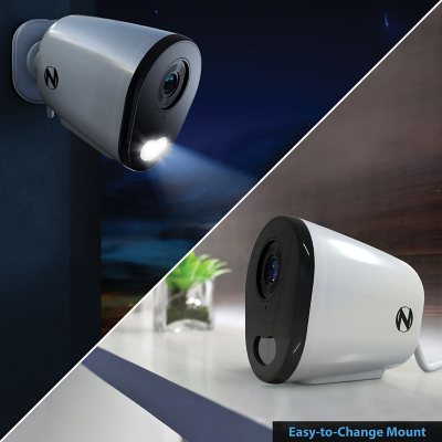 Night Owl Wi-Fi IP Plug-In 2K HD Deterrence Cameras with 2-Way Audio, 2-Pack