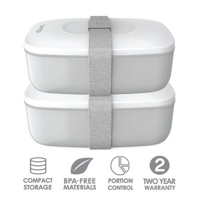 Bentgo Classic All-In-One Bento Lunch Box, 2-Pack, Choose Color