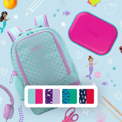 Bentgo 2-in-1 Rucksack & Lunchtasche und Bentgo Kids Chill Lunchbox, Farbe wählbar