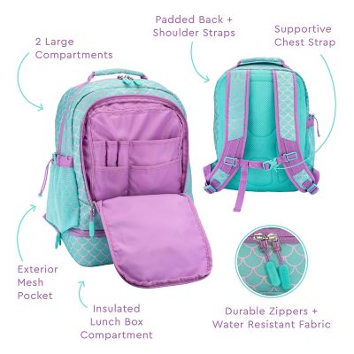 Bentgo 2-In-1 Backpack & Lunch Bag and Bentgo Kids Chill Lunch Box, Choose Color