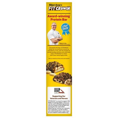 Chef Robert Irvine's FITCRUNCH High Protein Baked Bars, Variety Pack 18 ct.