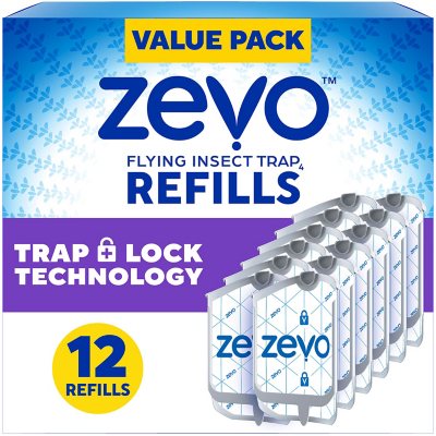 Zevo Flying Insect Trap Refill Cartridges, 12pk